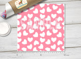 Pink Fur Heart Adhesive Vinyl 1257
